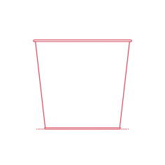 Objects Plant Pots Ikea Daidai Plant Pot Medium Line Art Illustration Svg, Free Vectors File